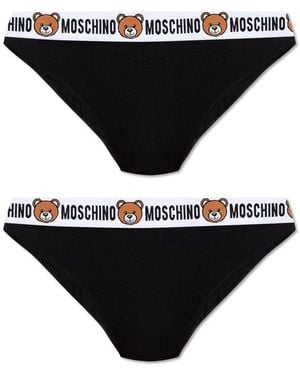 Moschino Two-Pack Briefs - Black