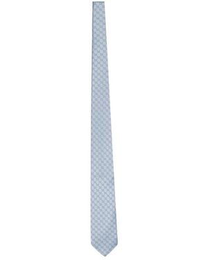 Gucci Jacquard Silk Tie - White