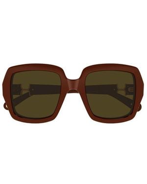 Chloé Square Frame Sunglasses - Red