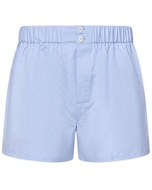 Brioni Elastic Waist Boxers - Blue