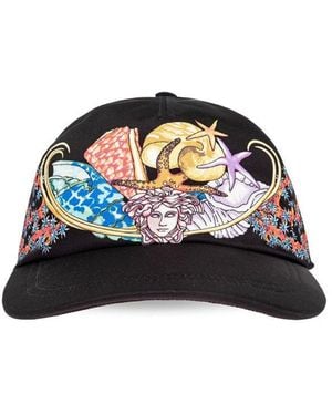 Versace Medusa Printed Baseball Cap - Black