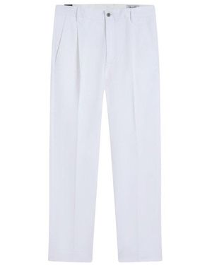 Pence Pleated Dress Trousers - White