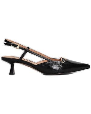Bibi Lou Patty Buckled Pumps - Black