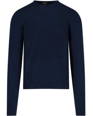 Drumohr Crewneck Knit Sweater - Blue