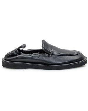 Studio Nicholson Round Toe Slip-On Loafers - Black