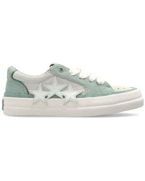 Amiri Sunset Skate Round Toe Lace-Up Sneakers - Green
