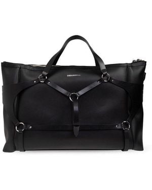 DSquared² Caged Zipped Duffle Bag - Black