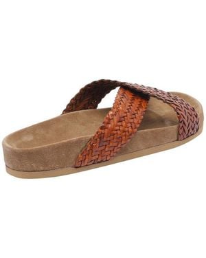 Dragon Diffusion Woven Slide Sandals - Brown