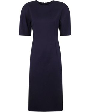 Mantu Structured Midi Dress - Blue