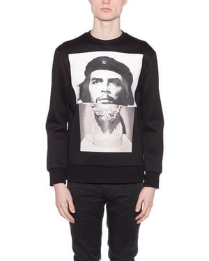 Neil Barrett Neoprene Sweatshirt With Print - Black