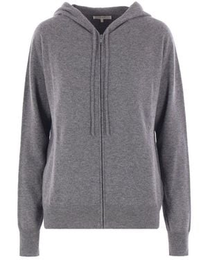 The Row Hooded Zip-Up Cardigan - Grey