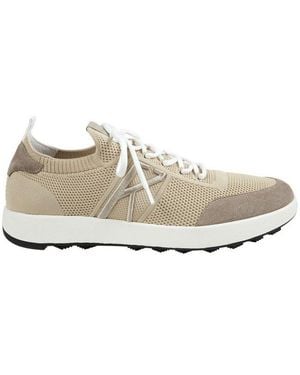 Kiton Logo Embroidered Low-Top Sneakers - White