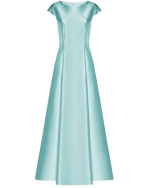 Blanca Vita Arnica Satin Maxi Dress - Blue