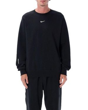 Nike Nocta Fleece Cs Crew Sweatshirt - Blue