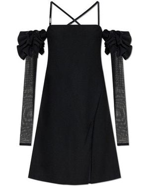 Versace Jeans Couture Ruffled Sleeve Dress - Black