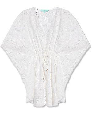 Melissa Odabash Eyelet Detail Activewear - White