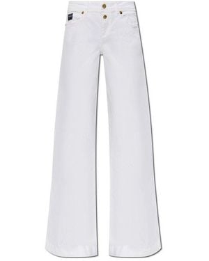 Versace Jeans Couture Flared Designer Jeans - White