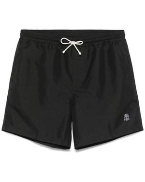 Brunello Cucinelli Drawstring Swim Shorts - Black