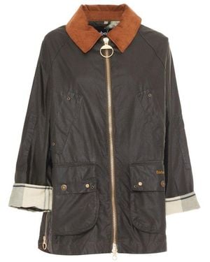 Barbour Raelynn Waxed Jacket - Grey