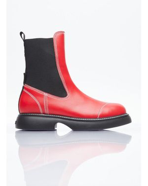 Red Ganni Boots for Women | Lyst