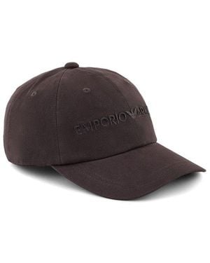 Emporio Armani Logo Baseball Cap - Brown
