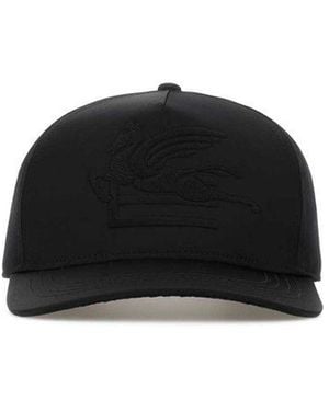 Etro Satin Baseball Cap - Black