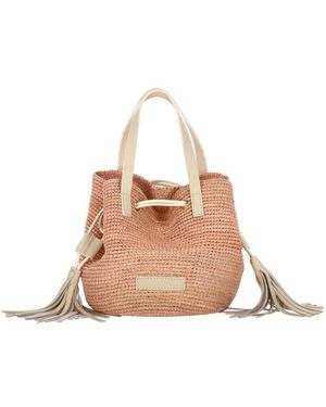 Catarzi Tassel Accent Tote Bag - Natural