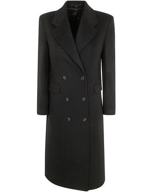 Paul Smith Double-Breasted Straight Hem Coat - Black