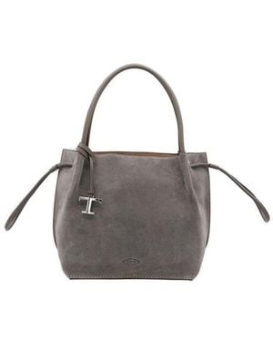 Tod's Drawstring Shoulder Bag - Grey