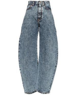 Alaïa Patterned Jeans - Blue