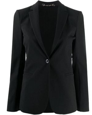 Gucci Single Breasted Fitted Blazer - Black