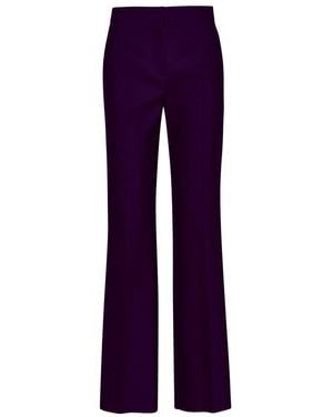 Max Mara Purple Wool Blend Zelia Trousers