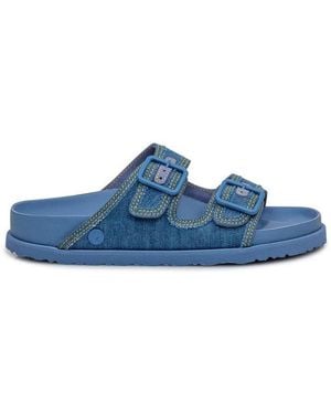 Birkenstock 1774 Arizona Denim Slippers - Blue