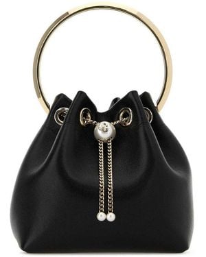 Jimmy Choo Bon Bon Bucket Bag - Black