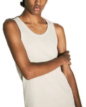 Entire studios Ribbed-Knit Sleeveless Tank Top - White