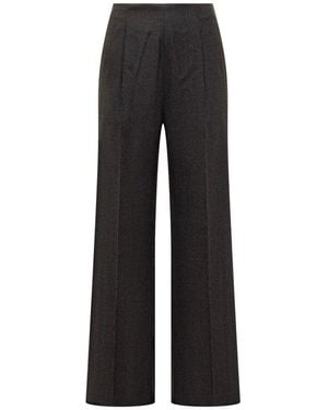 Alberta Ferretti Lightweight Straight-Leg Trousers - Black