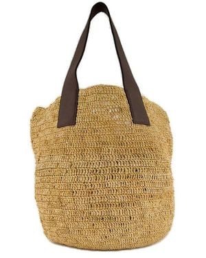 Sensi Studio Interwovened Top Handle Bag - Metallic