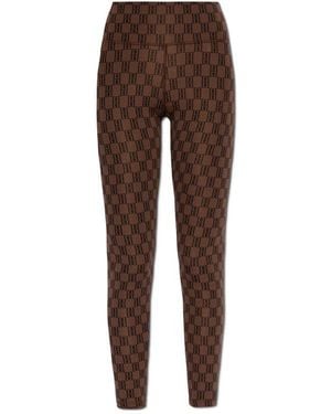 By Malene Birger Polene Monogram Pattern Leggings - Brown