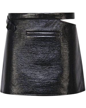 Courreges Vinyl Mini Skirt - Black