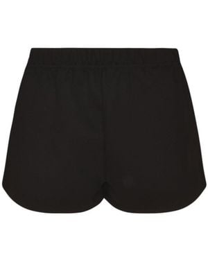 Gcds Ti Amo Elasticated Waistband Track Shorts - Black