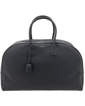 Saint Laurent Bowling Zip-Up Duffle Bag - Black