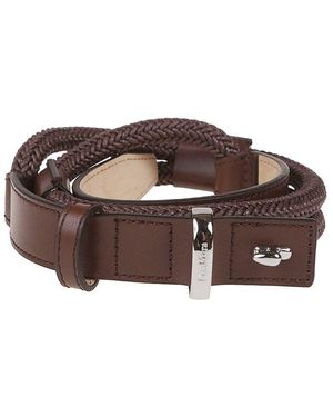 Max Mara Beltloop25 Leather Belt in Black | Lyst