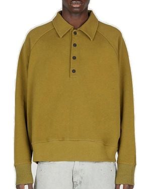 Diomene Jersey Buttoned Sweatshirt - Green