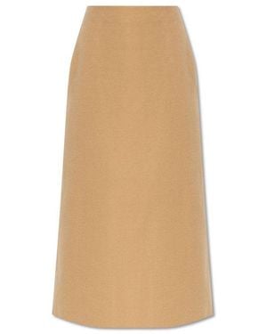 By Malene Birger Palomie Slit-Detailed Midi Skirt - White