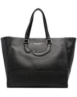 Societe Anonyme Hug Logo Printed Tote Bag - Black