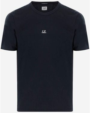 C.P. Company Logo Crew Neck T-Shirt - Blue