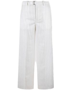 Sacai Striped Trousers - White