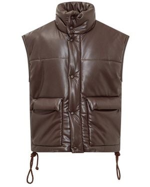 Nanushka Sleeveless Jacket - Brown