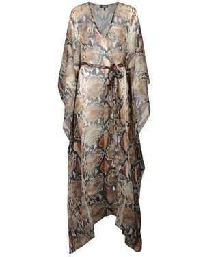 Roberto Cavalli Print Kaftan - Natural