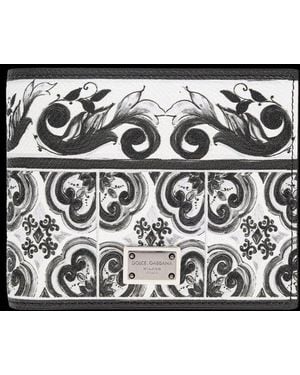 Dolce & Gabbana Graphic Printed Bi-Fold Wallet - Black